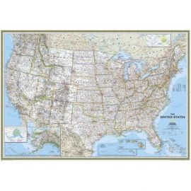 USA CLASSIC MAPMURAL 295 CM X 193 CM