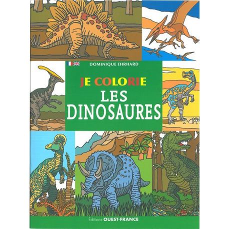 JE COLORIE LES DINOSAURES COLORIAGE