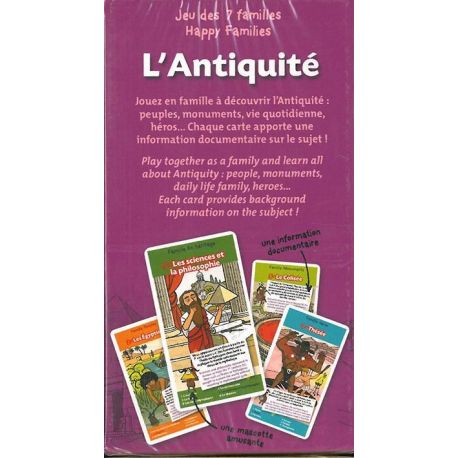 L'ANTIQUITE JEU DES 7 FAMILLES