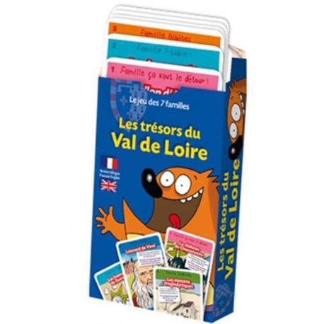 LES TRESORS DU VAL DE LOIRE JEU DES 7 FAMILLES