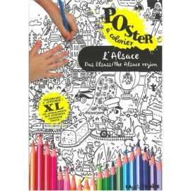 L'ALSACE POSTER COLORIAGE