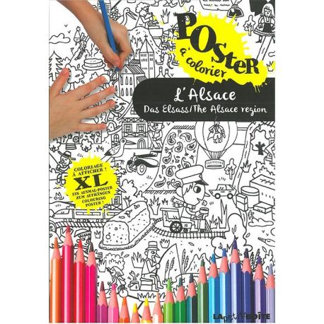 L'ALSACE POSTER COLORIAGE