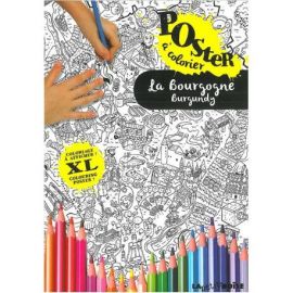 LA BOURGOGNE POSTER COLORIAGE