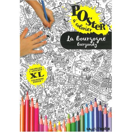 LA BOURGOGNE POSTER COLORIAGE