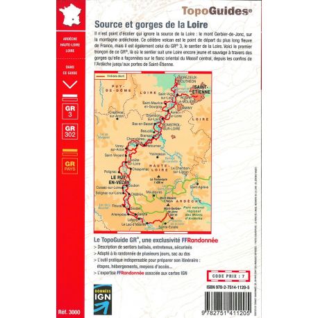 GR302/GR3 SOURCES ET GORGES DE LA LOIRE 3000