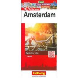 AMSTERDAM 3 IN 1 CITY MAP