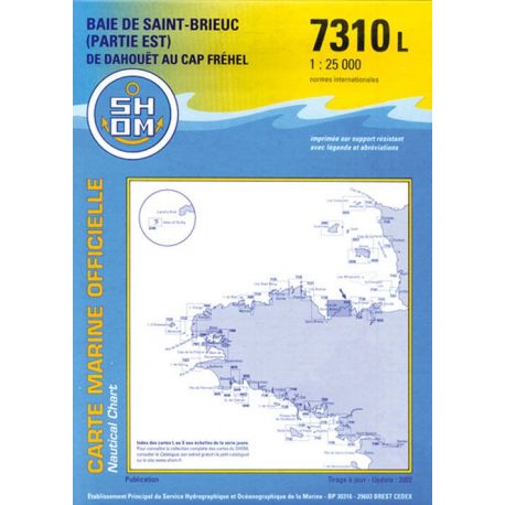 7310L BAIE DE SAINT BRIEUC (PARTIE EST) DE DAHOUET AU CAP FREHEL
