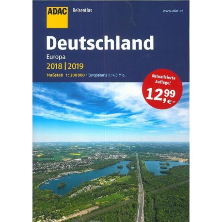 DEUTSCHLAND EUROPA 2018/2019 REISEATLAS