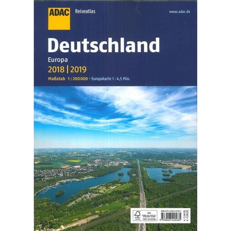 DEUTSCHLAND EUROPA 2018/2019 REISEATLAS