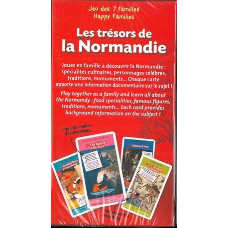 LES TRESORS DE LA NORMANDIE JEU DES 7 FAMILLES
