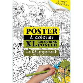LE DEBARQUEMENT POSTER A COLORIER XL