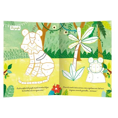 LES ANIMAUX DU MONDE - MES TOUT 1ER AUTOCOLLANTS MOSAIQUE