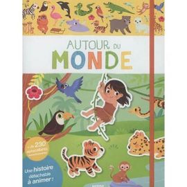 AUTOUR DU MONDE - MES TOUT 1ERS AUTOCOLLANTS