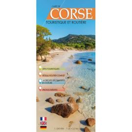CORSE CARTE TOURISTIQUE ET ROUTIÈRE