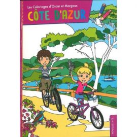 COTE D'AZUR - COLORIAGE OSCAR ET MARGAUX