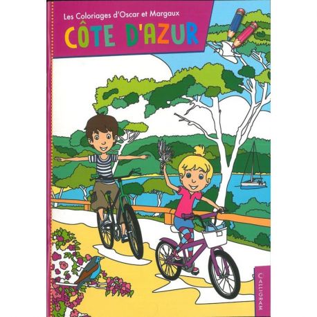COTE D'AZUR - COLORIAGE OSCAR ET MARGAUX