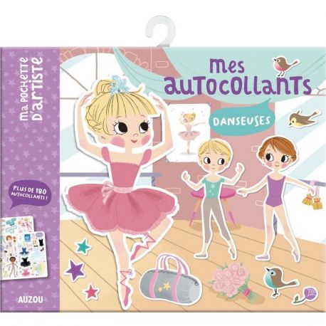 DANSEUSES MA POCHETTE AUTOCOLLANTS 180 AUTOCOLLANTS + 6 DECORS ANIMER