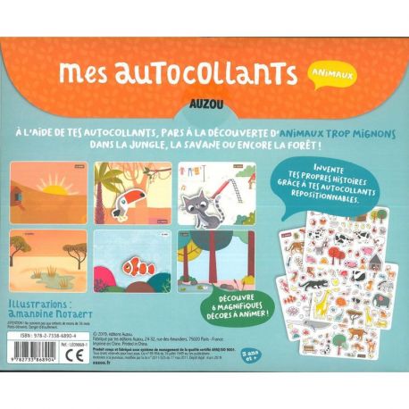 MES AUTOCOLLANTS - ANIMAUX