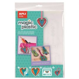 PLASTIQUE MAGIQUE TRANSPARENT POCHETTE DE 4 FEUILLES