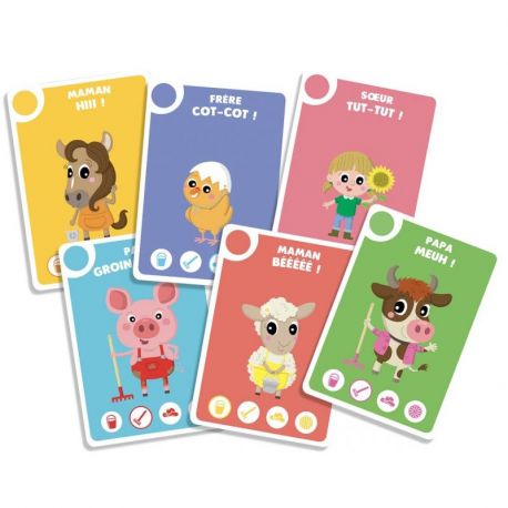 MON PREMIER JEU DE 6 FAMILLES EN ROUTE POUR LA FERME!
