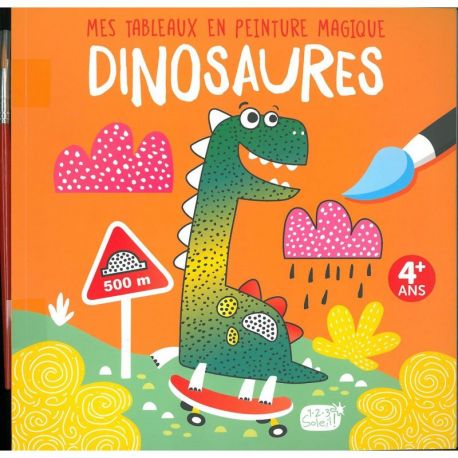 DINOSAURES - MES TABLEAUX EN PEINTURE MAGIQUE