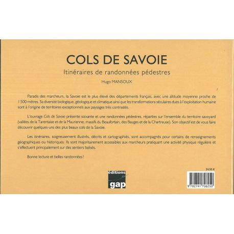 COLS DE SAVOIE - ITINÉRAIRES DE RANDONNÉES PÉDESTRES