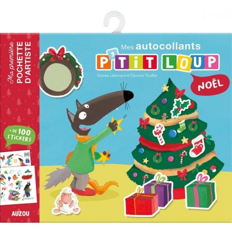 MES AUTOCOLLANTS - PTIT LOUP A NOEL