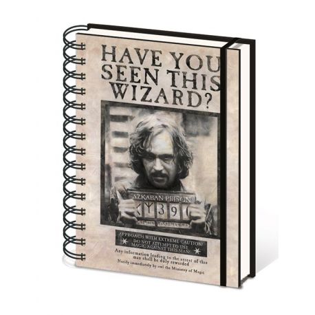 CARNET SPIRALES WANTED SYRIUS BLACK