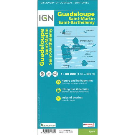 GUADELOUPE ST MARTIN ST BARTHELEMY LES SAINTES MARIE GALANTE