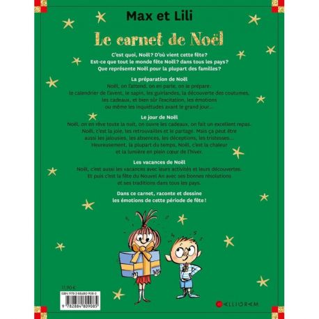 LE CARNET DE NOEL MAX ET LILI