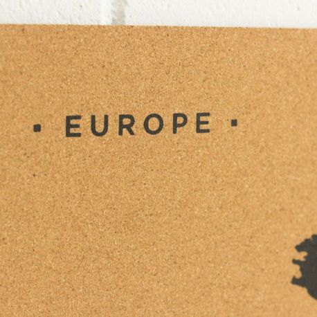 WOODY MAP L - EUROPE NOIR 60 CM X 45 CM