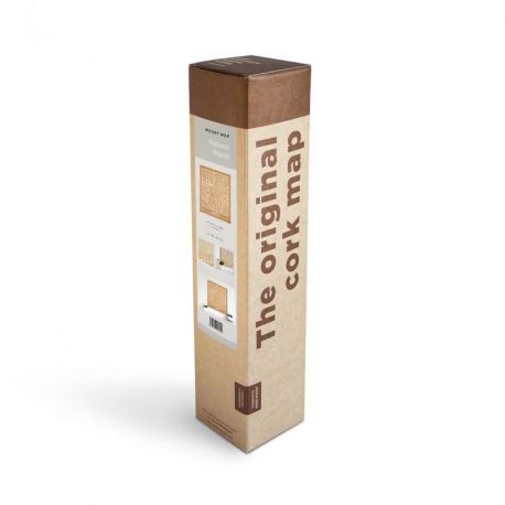 WOODY MAP VILLE L - PARIS - BLANC 60 CM X 45 CM
