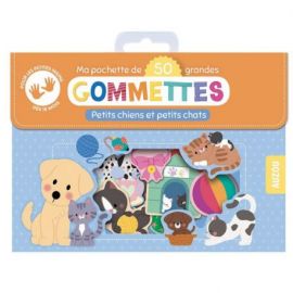 50 GOMMETTES PETITS CHIENS ET CHATS