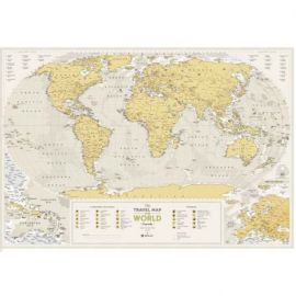 CARTE À GRATTER GEOGRAPHY WORLD PAPIER (60 X 88 CM)