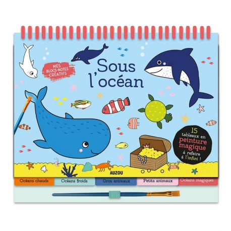 SOUS L'OCEAN - 15 TABLEAUX PEINTURE MAGIQUE