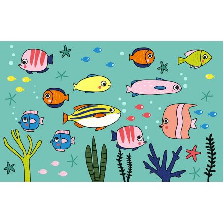 SOUS L'OCEAN - 15 TABLEAUX PEINTURE MAGIQUE