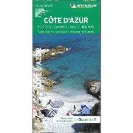COTE D AZUR - HYERES-CANNES-NICE- MENTON - PLASTIFIEE