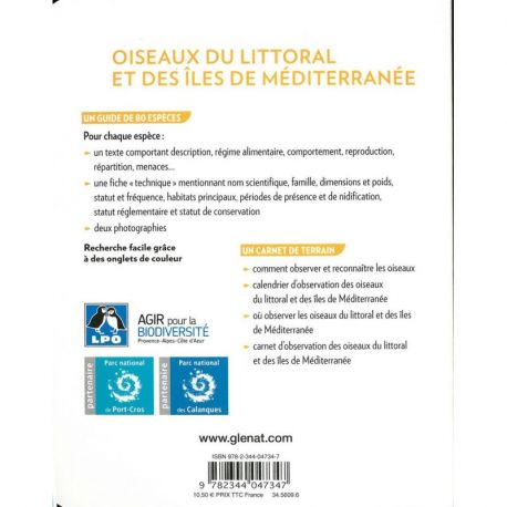 OISEAUX DU LITTORAL ET DES ILES DE MEDITERRANEE