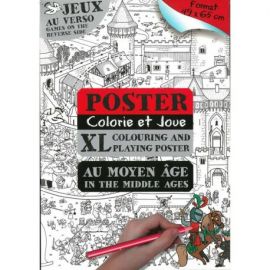 POSTER COLORIE ET JOUE AU MOYEN-ÂGE