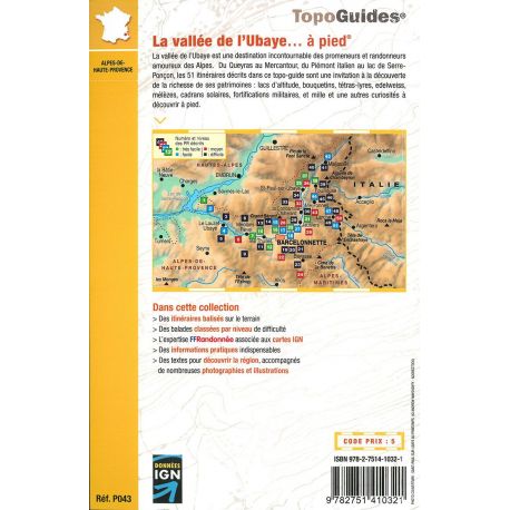 LA VALLEE DE L'UBAYE A PIED P043