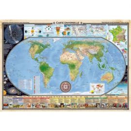 CARTE UNIVERSELLE (100 CM X 68 CM) QUE RIEN NE TE SOIT INCONNU !