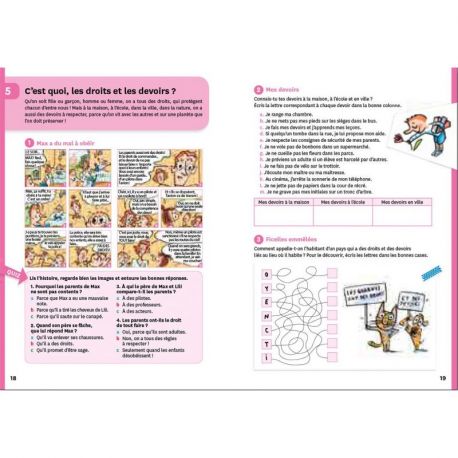 CAHIER D'ACTIVITES MAX ET LILI VIVRE ENSEMBLE