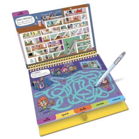 48 LABYRINTHES - TROUVE LE BON CHEMIN !  25 PAGES PLASTIFIEES