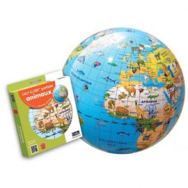 GLOBE 30 CM ANIMAUX SHINY