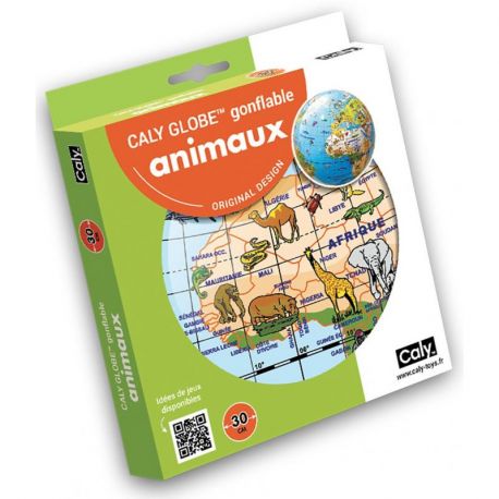 GLOBE 30 CM ANIMAUX SHINY