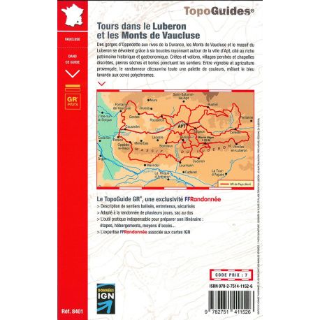 GRP TOURS DANS LE LUBERON ET LES MONTS DE VAUCLUSE 8401