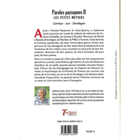 PAROLES PAYSANNES II - LES PETITS METIERS