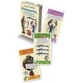 POISSONS COQUILLAGES ET CRUSTACES JEU DES 7 FAMILLES