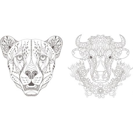 ANIMAUX FANTASTIQUES COLORIE- THERAPIE