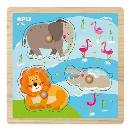 PUZZLE BOIS ANIMAUX SAUVAGE
